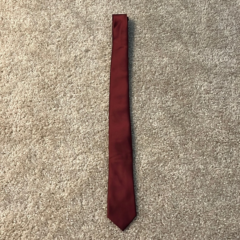Crimson Red Neck Tie